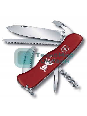 Нож перочинный Victorinox HUNTER (0.8573) 111мм 12функций красный