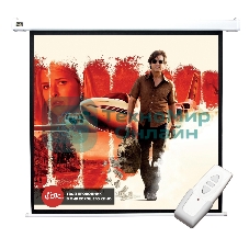 Экран 180x180см Motoscreen 1:1 настенно-потолочный(моторизованный) 100' Matt White (MW)
