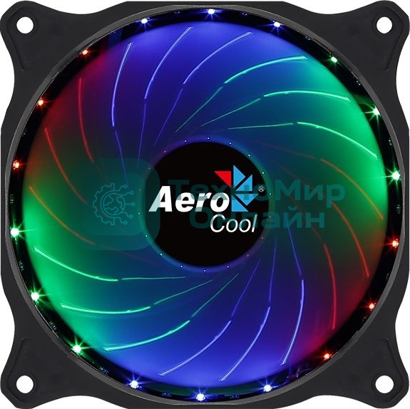 Вентилятор Aerocool/Formula Cosmo 12 черный, 120 мм, 1000 об/мин, 23.9 дБ, 4 pin