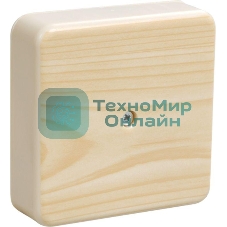 Коробка распаячная ОП 75х75х20 IP20 КМ41212-04 (6 клем. 6 кв.мм) сосна IEK UKO10-075-075-020-K34