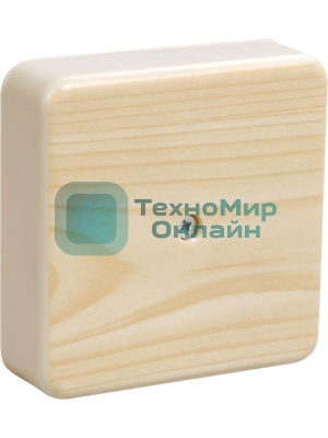 Коробка распаячная ОП 75х75х20 IP20 КМ41212-04 (6 клем. 6 кв.мм) сосна IEK UKO10-075-075-020-K34