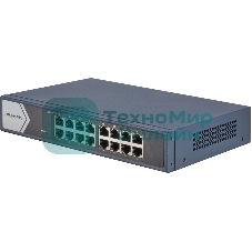 Коммутатор Hikvision DS-3E0516-E(B) 16G неуправляемый