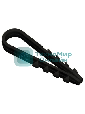 Дюбель-хомут 5-10 мм d=5 мм для круглого кабеля нейлон черный (уп. 100 шт) IEK UHH36-5-10-100