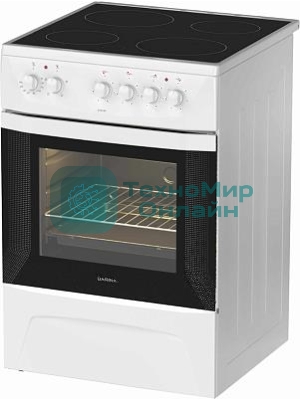 Электрическая плита Darina 1D EC141 607 W белый, конфорок 4 шт, духовка 50 л, 60 см x 85 см x 60 см