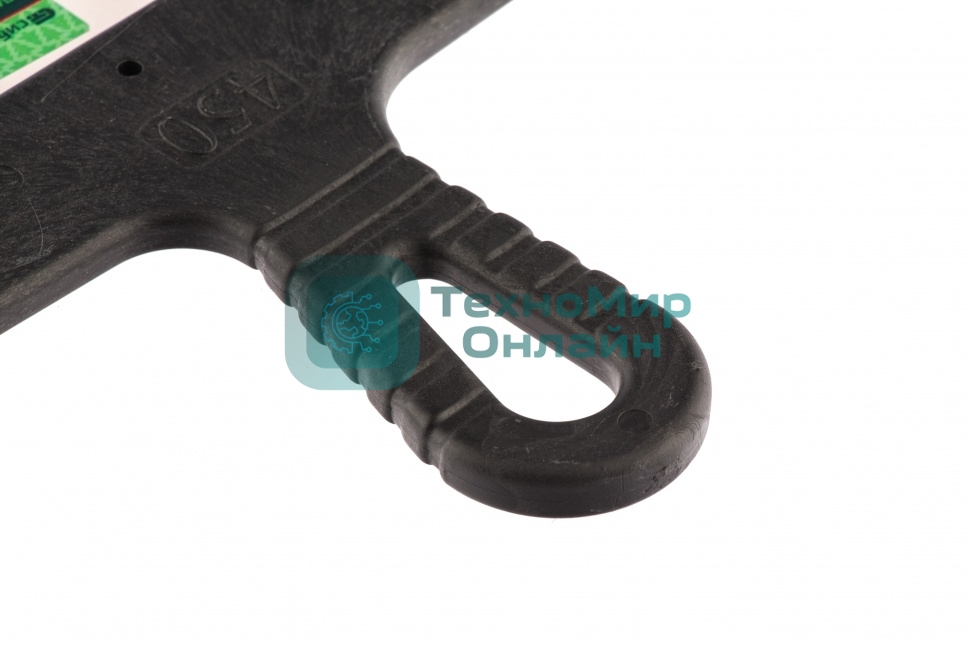 Шпатель Сибртех из нержавеющей стали,450 мм,зуб 8x8 мм,пластмассовая рукоятка