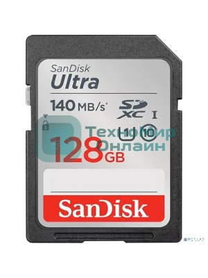 Флеш карта SD 128Gb SanDisk SDXC Class 10 UHS-I Ultra 140Mb/s