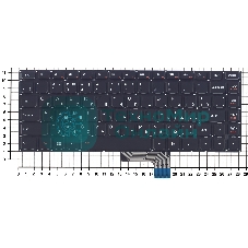 Клавиатура для ноутбука Lenovo IdeaPad Yoga 2 13 ST1C3B черная с подсветкой