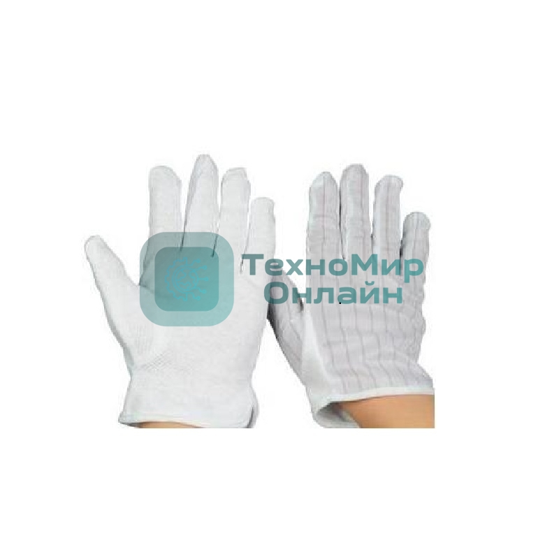 Перчатки антистатические, белые