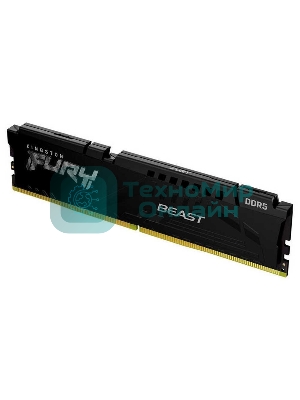Оперативная память Kingston Fury Beast, DDR5, 32Gb (1x32 GB), 5600 MHz, CL36, DIMM, радиатор, черный