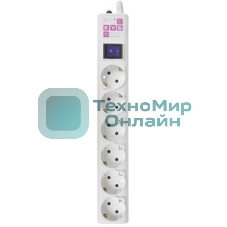 Фильтр-удл. PC сер. 3м 6 р 16А SPG6-16-3М