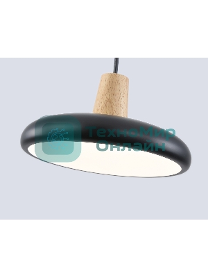 Светильник Ambrella light FL4839 BK/WD черный/дерево 24W 3000-6000K D200*800 (без ПДУ)