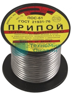 Припой FIT 60589пос-61 с канифолью 50 г