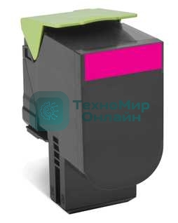 Картридж Lexmark с тонером, пурпурный, 1000 стр. для CX310/410/510, Return