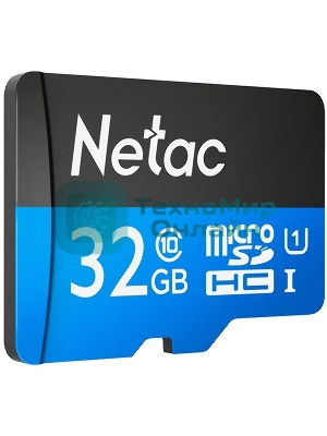 Флеш карта microSDHC 32Gb Netac P500 NT02P500STN-032G-S (без SD адаптера) 80Mb/s