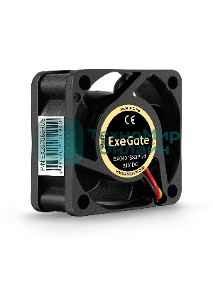 Вентилятор для корпуса ExeGate EX04015S3P-24 черный, 40 мм, 7500 об/мин, 32.6 дБ, 3 pin