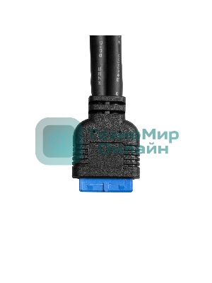 Планка портов в корпус 2xUSB 3.0 ExeGate BrctUSB3-2A (USB 3.0 20pin (IDC 20pin F) --> 2x USB 3.0 Af, кабель 20 см)