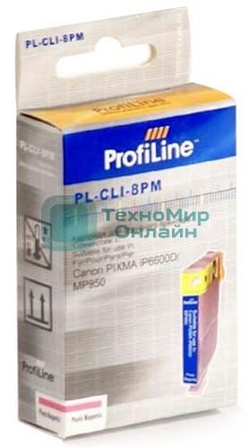 Картридж струйный ProfiLine PL-CLI-8PM для принтеров Canon Pixma iP6600D/MP950 Photo Magenta водн