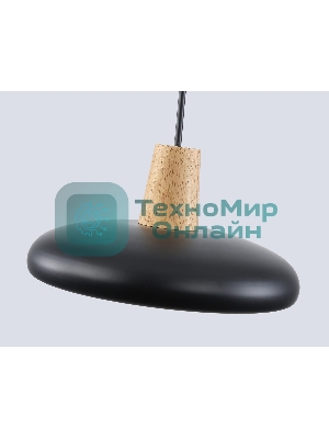 Светильник Ambrella light FL4839 BK/WD черный/дерево 24W 3000-6000K D200*800 (без ПДУ)