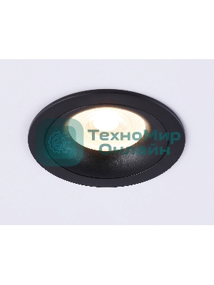Светильник встраиваемый Ambrella light TN102724 BK черный GU5.3 92*92*23