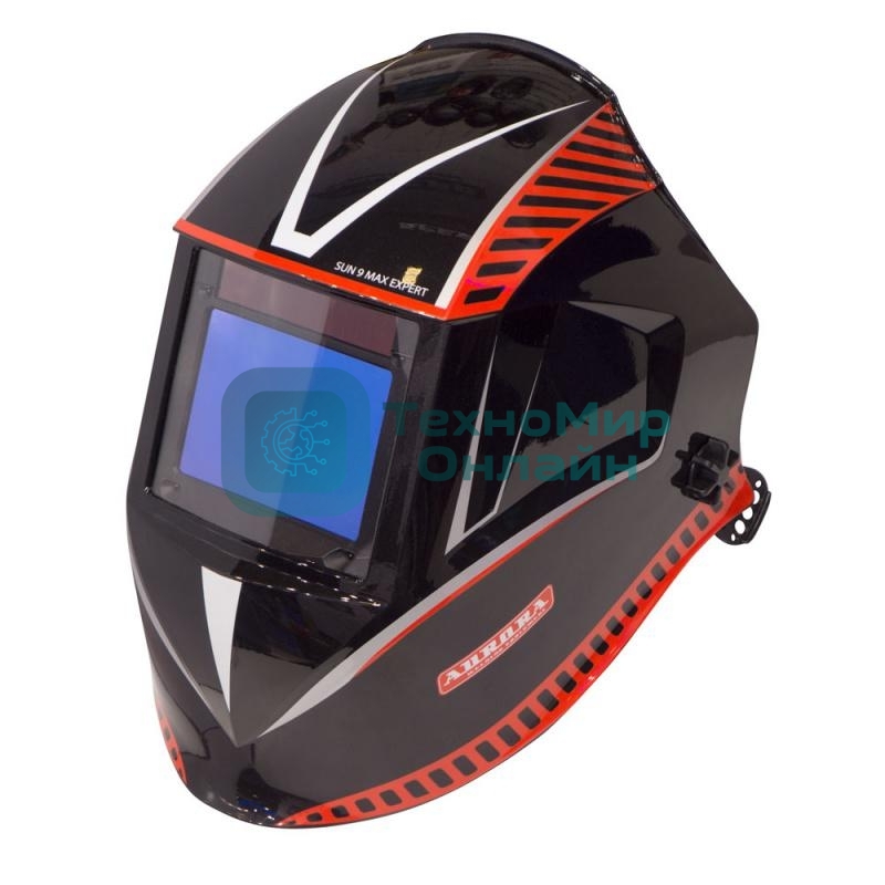 Маска AURORA PRO SUN9 MAX EXPERT сварщика хамелеон светофильтр 100х73мм