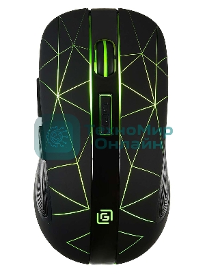 Мышь беспроводная Oklick 976GW черный, 3200 dpi, радиоканал, USB, кнопки - 6