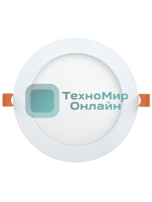 Светильник ДВО IEK LDVO0-1605-1-12-K02 1605 белый круг LED 12Вт 4000K IP20 алюм. корпус, диам 170 мм