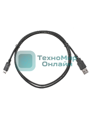 Кабель USB 2.0 A-->mini-B 5P (1м) черный TELECOM/VCOM TC6911BK-1.0M