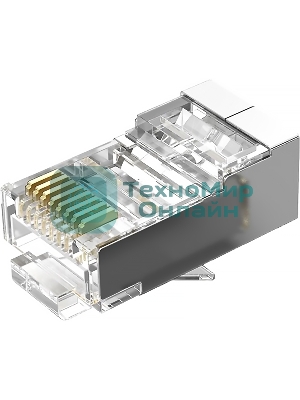 Коннектор Vention RJ45 (8p8c), FTP, cat. 6, под витую пару, экранированный (10 шт.)