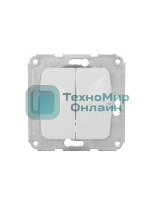 Выключатель DEA 2кл с/у 10А мех. белый Kranz (1/10/120)