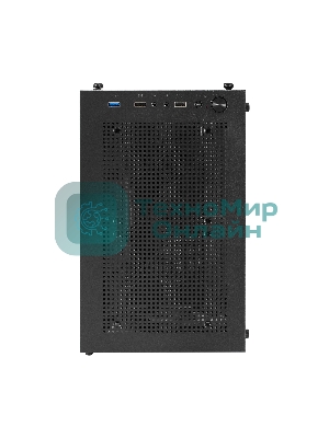 Компьютерный корпус Miditower ExeGate i3 BASE (ATX, без БП, с окном, 1*USB+1*USB 3.0, аудио, 4 вент. 12см с RGb подсветкой)