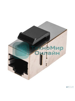 Адаптер проходной формата Rexant Pro Keystone, Jack RJ-45(8P8C), FTP, CAT 5e