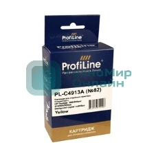 Картридж струйный ProfiLine PL-C4913A №82 для принтеров HP Deskjet 500/500ps/510/800/800ps(24/42in) DesignJet copier cc800ps Yellow водные
