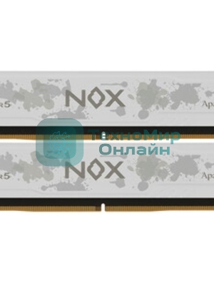 Оперативная память Apacer Nox, DDR5, 32Gb (2x16Gb), 5200MHz, CL40, DIMM, радиатор, серый/черный