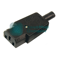 Сетевой штекер на шнур Rexant (1 шт.) (пакет БОПП)