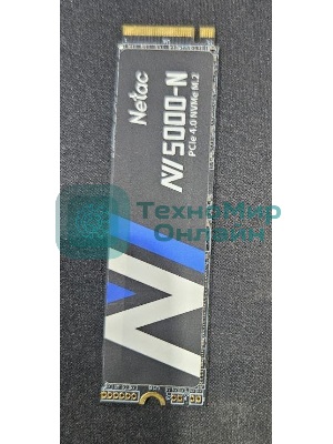 (Из ремонта, рабочий, гарантия 14 дней, OEM) Накопитель SSD Netac NV5000 Pro, 500Gb, M.2 2280, PCIe 4.0 x4, NVMe, R/W 4800/2700, с радиатором
