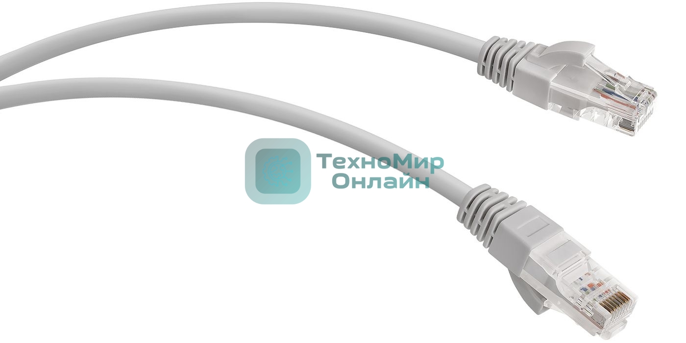 Патч-корд WRline WR-PC-RJ45-UTP-5E-5-GY UTP RJ-45 вил.-вилка RJ-45 cat.5e 5м серый LSZH (уп.:1шт)