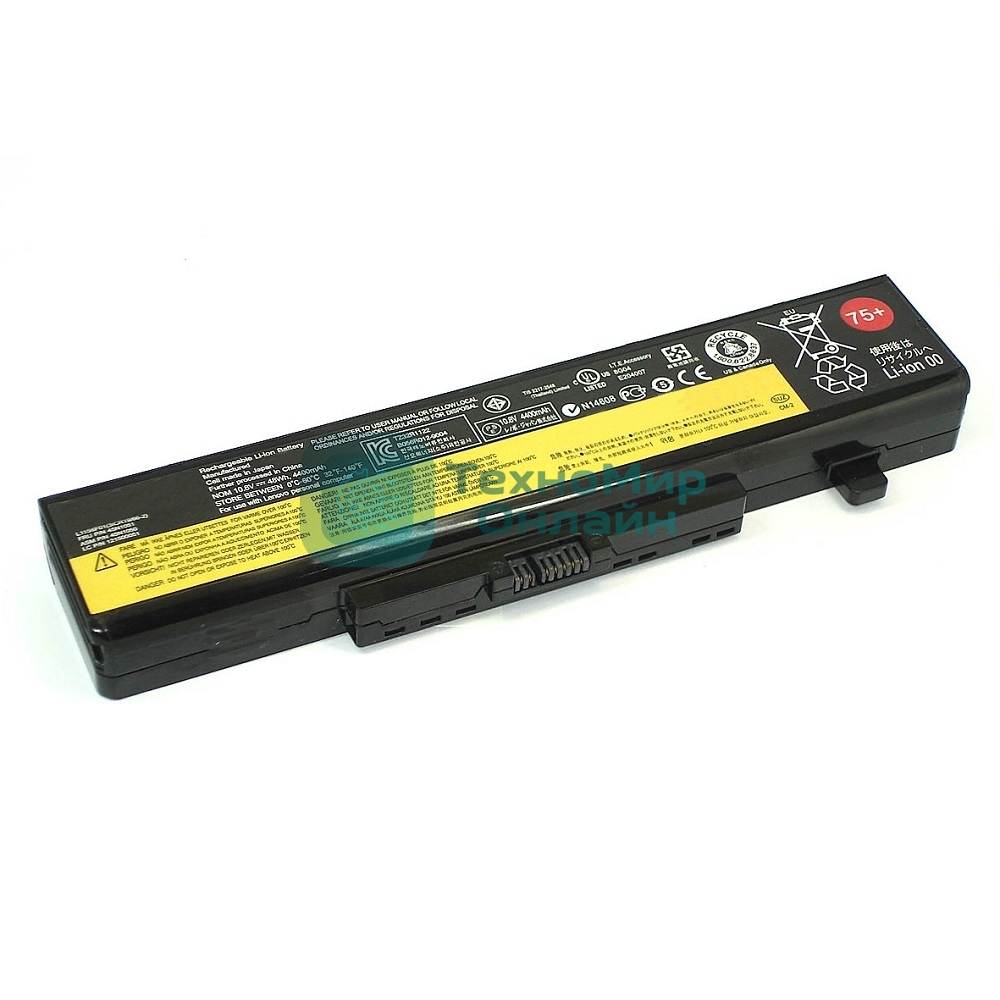 Аккумуляторная батарея для ноутбукa Lenovo IdeaPad Y480 (L11L6F01 75+) 11.1V 48Wh черный