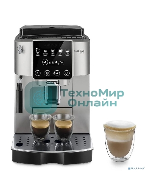 Кофемашина DeLonghi ECAM220.30.SB серебристо-черный, исп. кофе - зерновой/молотый, 1.8 л, 1450 Вт, 15 бар