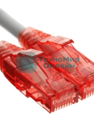 Патч-корд Hyperline U/UTP, Cat.5e, LSZH, 10 м, серый 