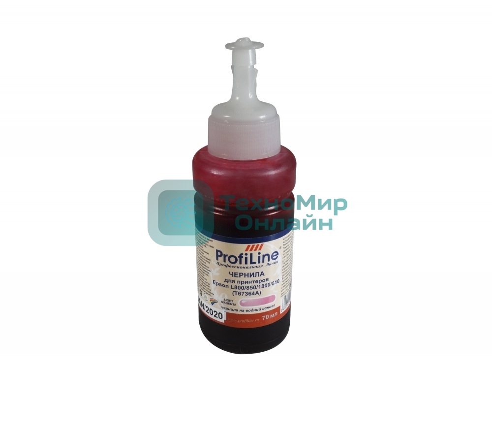 Чернила PL-T67364A для принтеров Epson L800/850/1800/810 Light magenta 70 мл водн ProfiLine