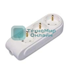 Колодка удлинителя 3-м с заземл. защ. шторки Makel