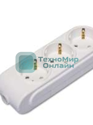 Колодка удлинителя 3-м с заземл. защ. шторки Makel