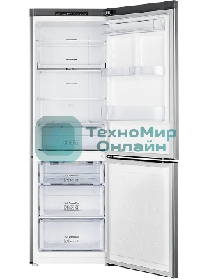 Холодильник Samsung RB30A30N0SA/WT серебристый двухкамерный 213/98л морозилка снизу, No Frost