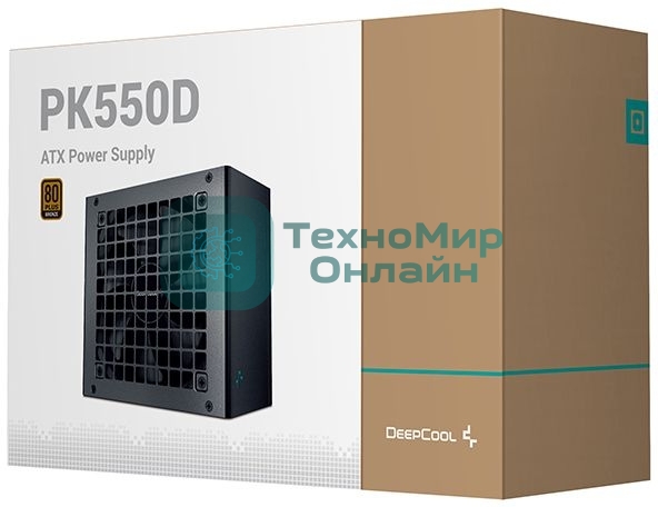 Блок питания Deepcool Gamerstorm PK550D, 550Вт, 80 PLUS Bronze, 120мм, черный