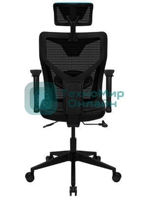 Кресло Aerocool GUARDIAN Ice Blue голубой, сетка, 150 кг, подголовник, регулируемые подлокотники, механизм качания, поясничная подушка