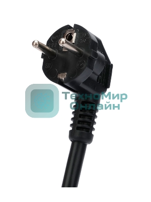 Кабель питания Cablexpert PC-S22-C19-2.5-3M, Schuko-C19, 3x2.5мм2, 16A, с заземлением, медь, 3м, черный, пакет