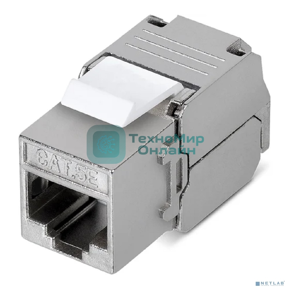 Модуль Keystone Rexant Jack RJ-45(8P8C), FTP экранированный, cat.5e, тип 180 градусов, самозажимной PRO