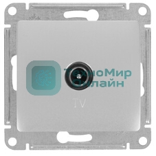 Systeme Electric Glossa Алюминий Розетка TV одиночная 1DB