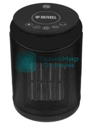 Тепловентилятор керамический Denzel DTFC-2000, 1000/2000 Вт, 20 м2, пульт, 3 режима, термостат