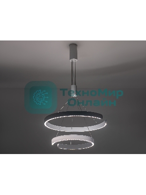 Подвесной светодиодный светильник Ambrella light FL5884/2 WH белый 45W 3000K/4200K/6400K D600/400*1200 (без ПДУ)